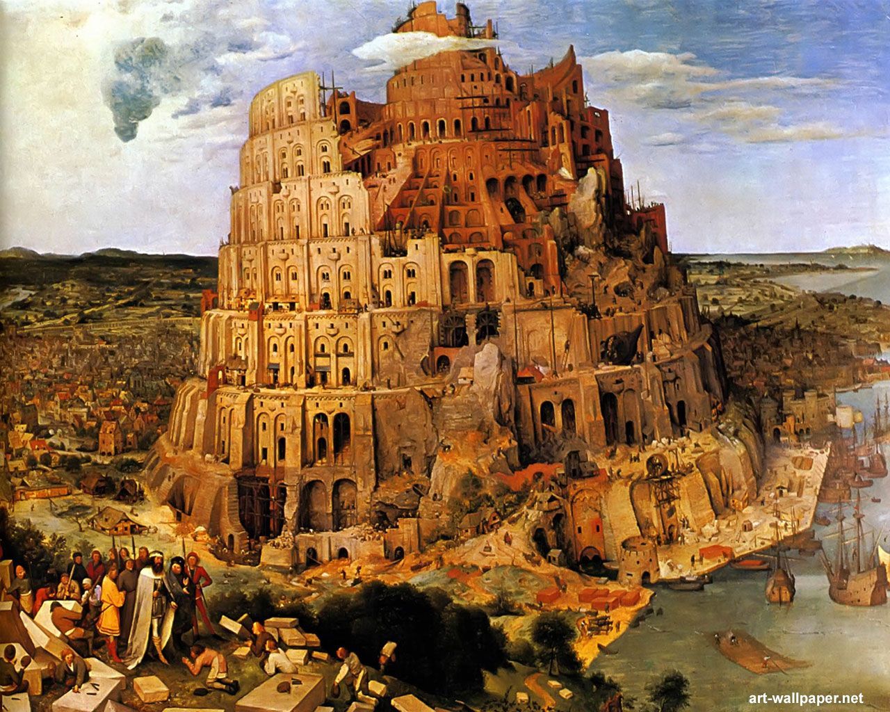 Pieter Bruegel The (1280×1024). Tower Of Babel, Pieter Bruegel The Elder, Google Art Project