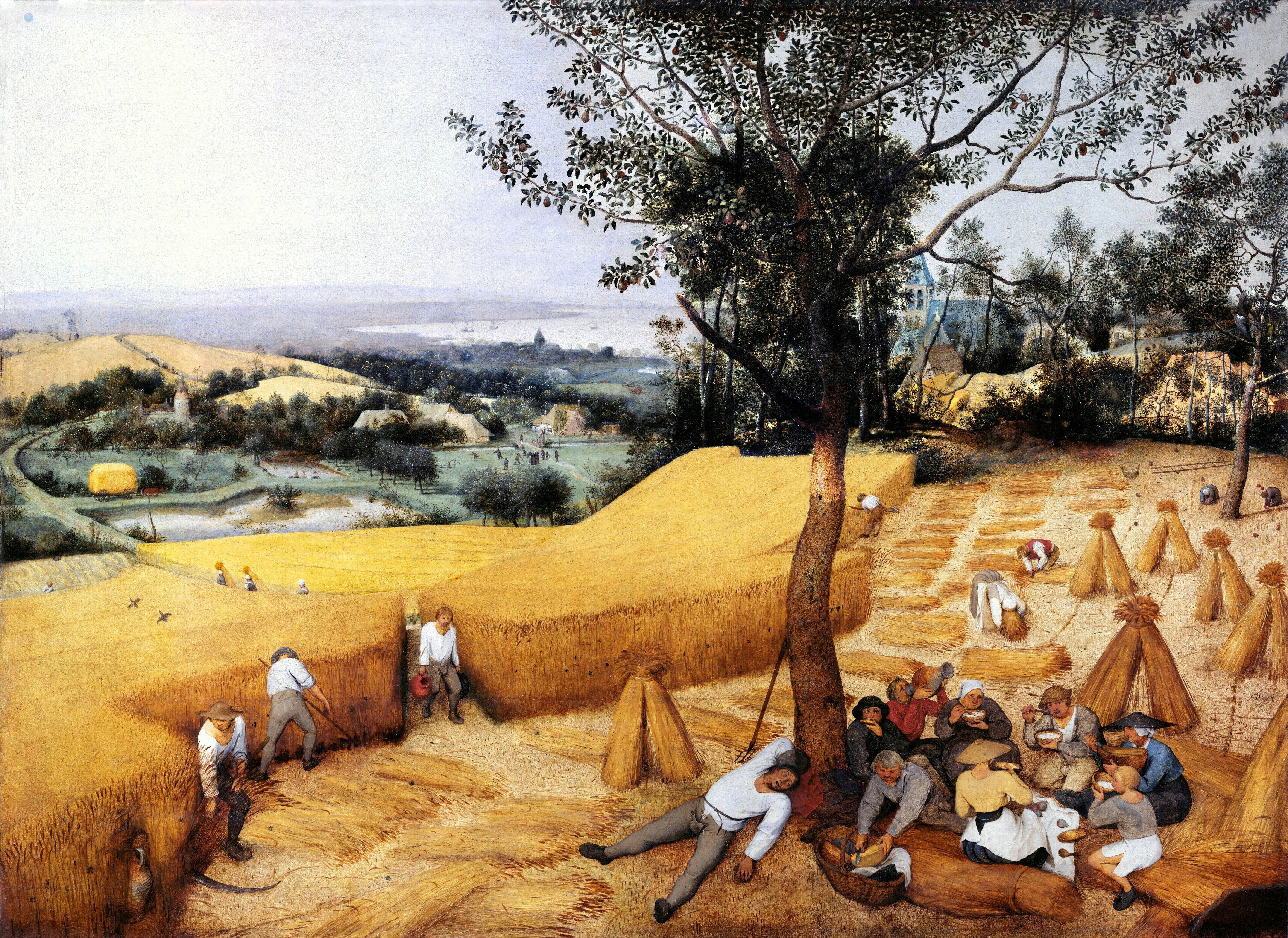 Pieter Bruegel the Elder- The Harvesters Art