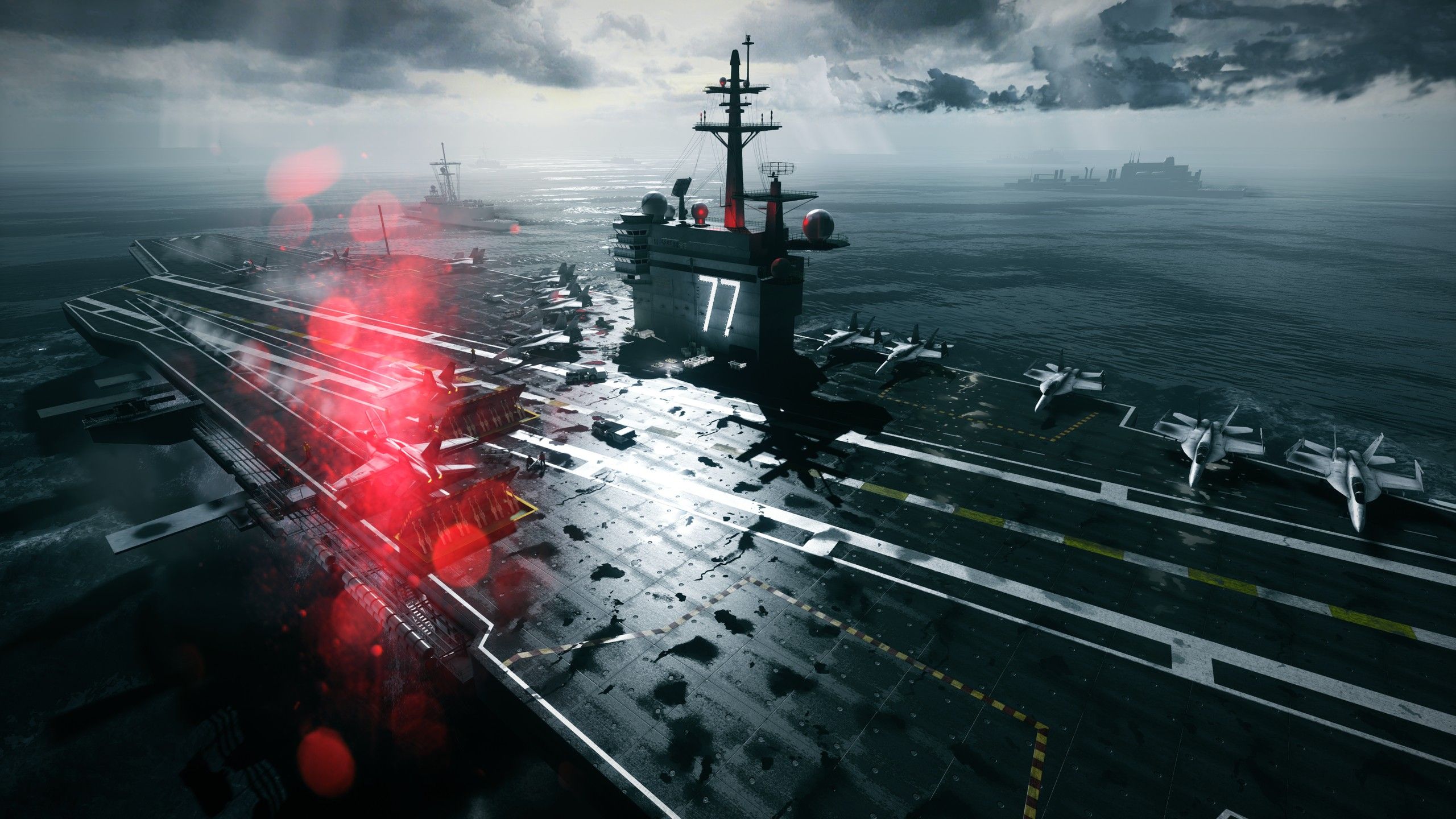 video games, ocean, ships, aircraft carriers, Battlefield 3 wallpaper