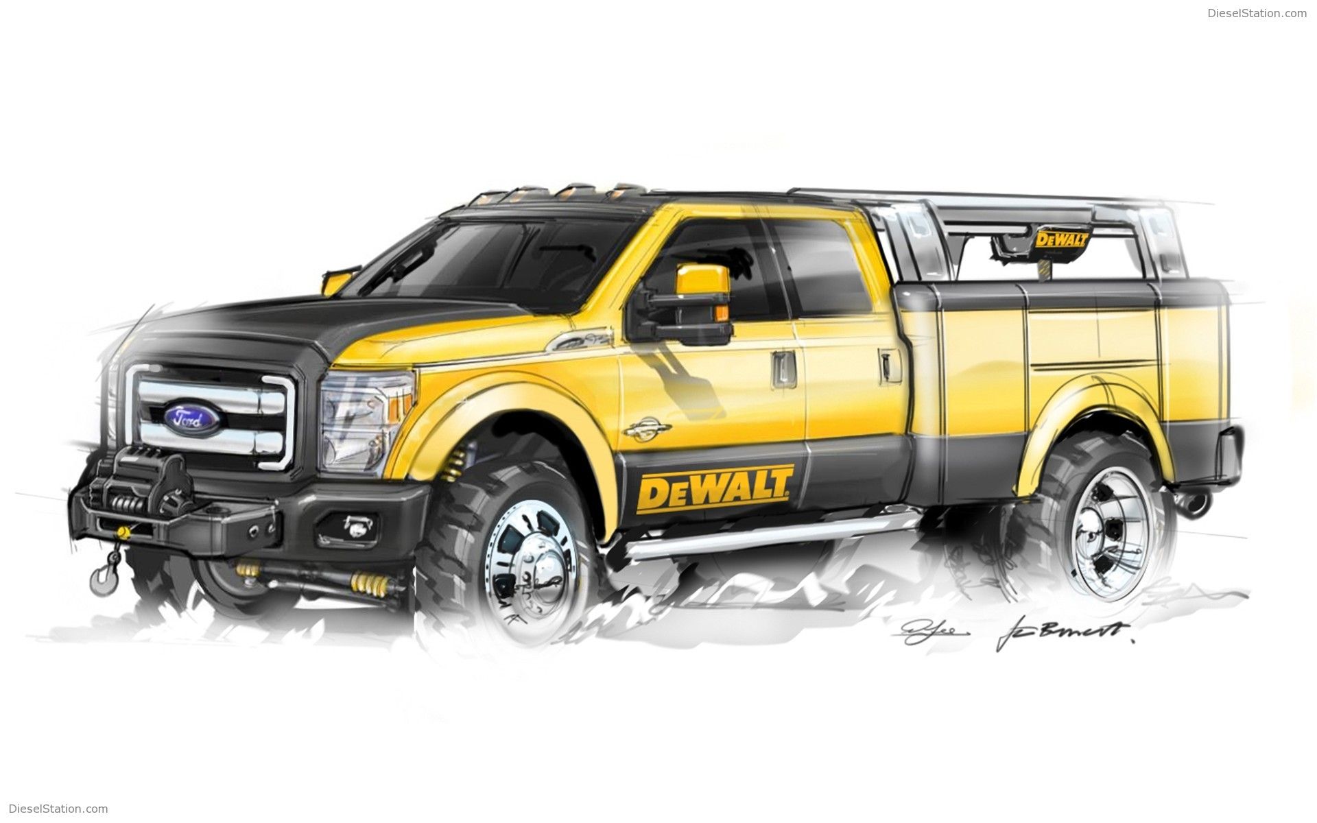 Ford F150 At 2009 SEMA Widescreen Exotic Car Wallpaper of 4, Diesel Station