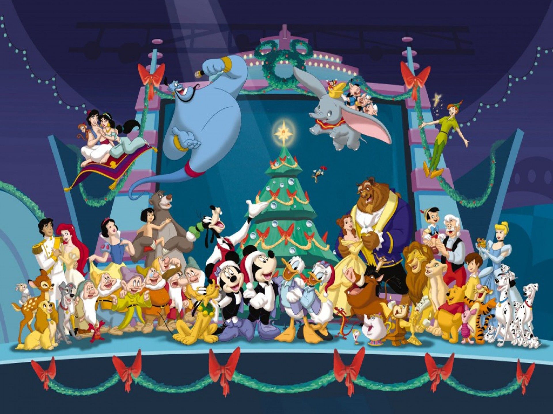 Disney Christmas Background
