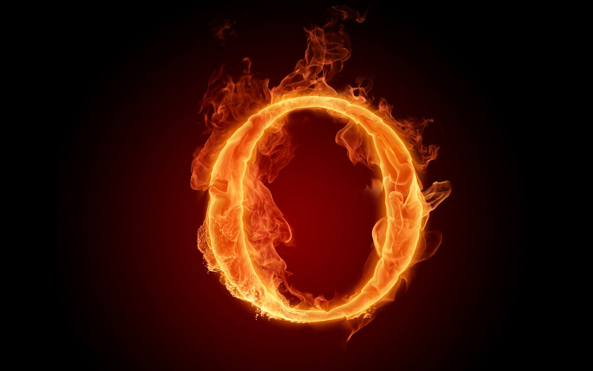 Fire Fonts Letters and Fiery Numbers 1920x1200 NO.15 Desktop Wallpaper