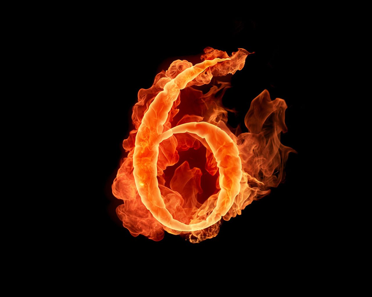 Fire Fonts Letters and Fiery Numbers 1280x1024 NO.33 Desktop Wallpaper