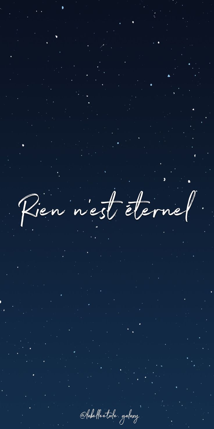 ✨ Rien n'est éternel ✨ Nothing lasts forever - ✨ Bonjour ✨ You are in t. language - #Bonjour. French quotes, French language lessons, French phrases