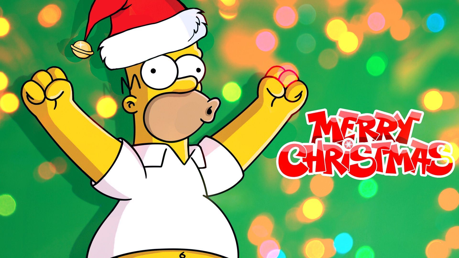 Simpsons Christmas Wallpaper