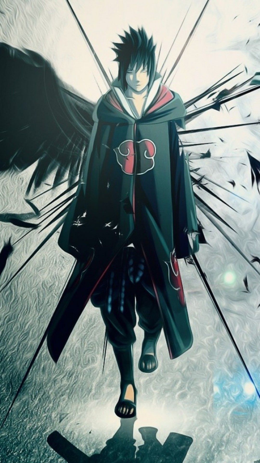 Download 1080x1920 Uchiha Sasuke, Naruto Shippuden, Akatsuki Wallpaper for iPhone 8, iPhone 7 Plus, iPhone 6+, Sony Xperia Z, HTC One