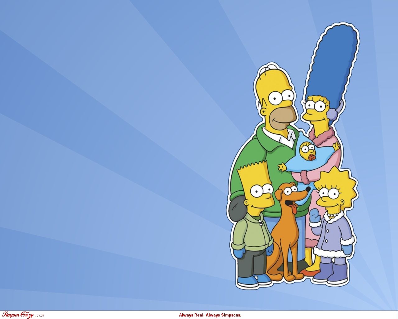 Simpsons Christmas wallpaper!