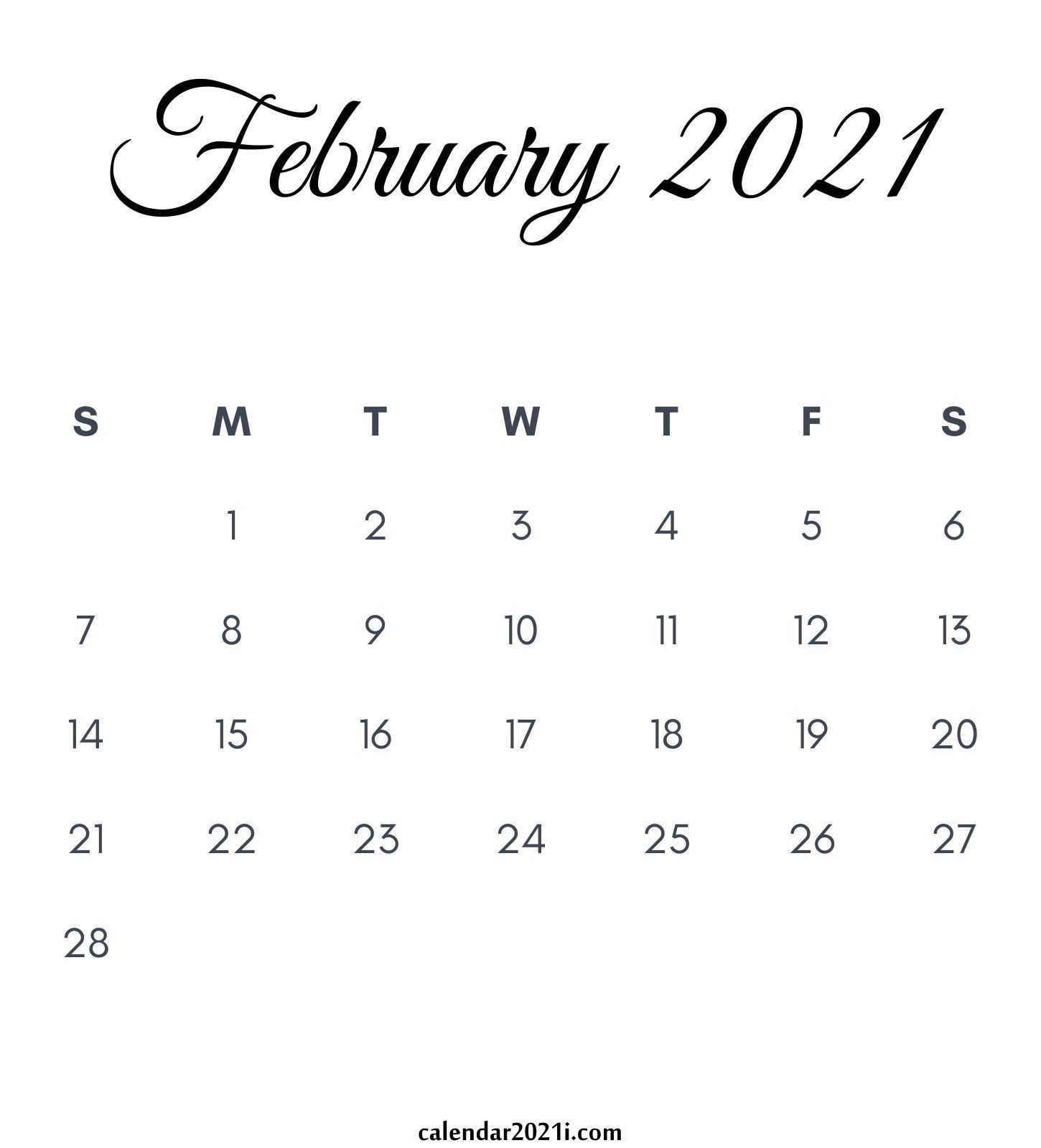 February 2021 Calendar: Printable, Floral, Holidays, Wallpaper, Design & More