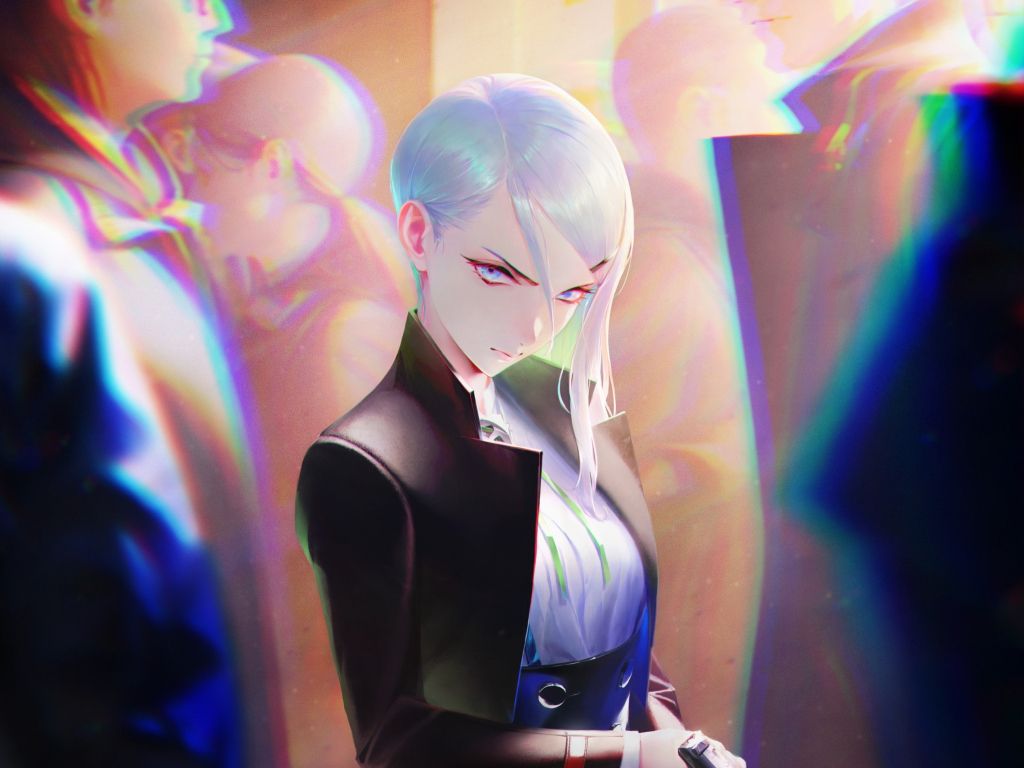 Desktop wallpaper white hair anime girl, original, killer, HD image, picture, background, 983cdd