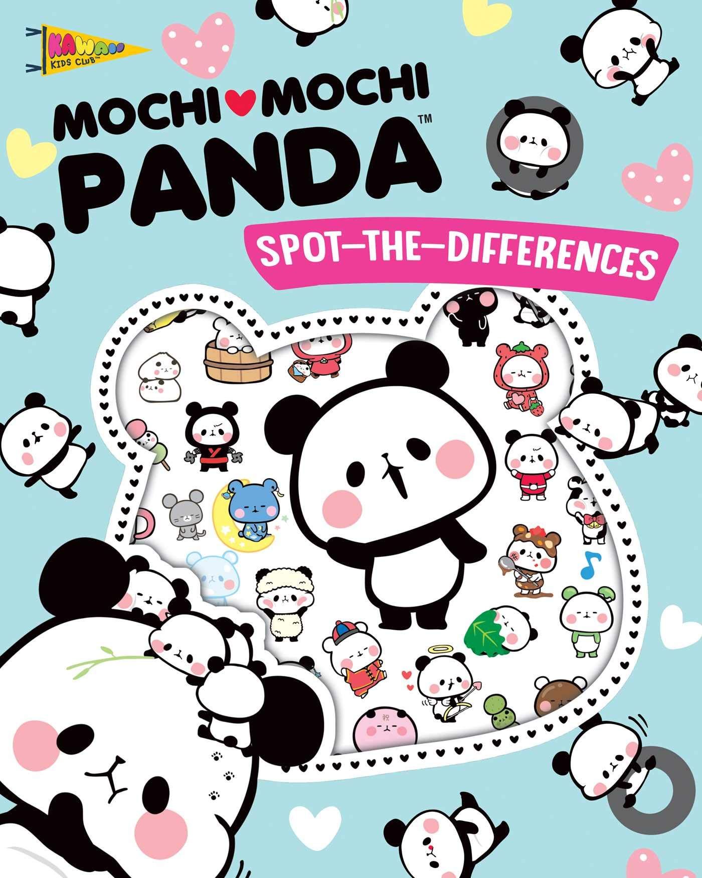Mochi Mochi Panda Spot The Differences!: With Puffy Stickers! (Kawaii Kids Club): Gakken: 9784056211689: Books