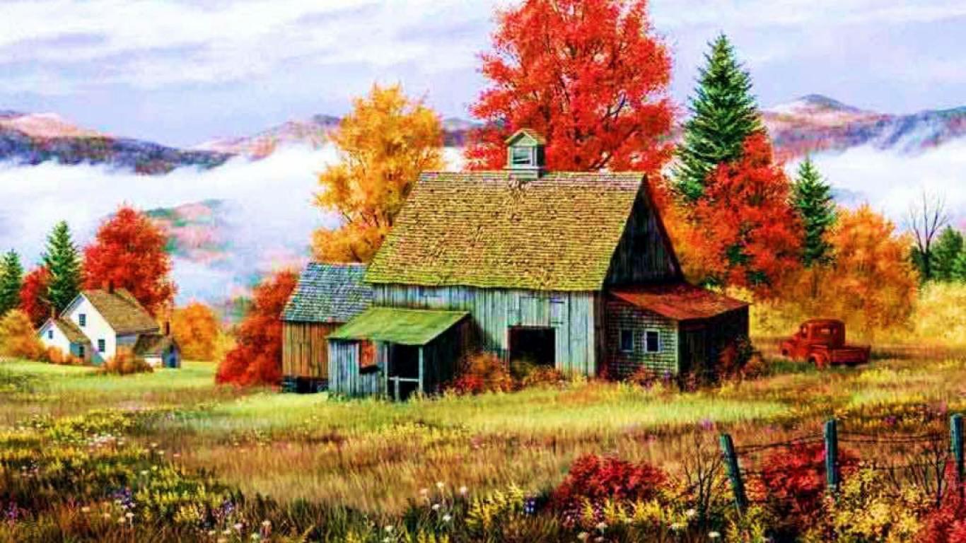 Country Home Wallpaper