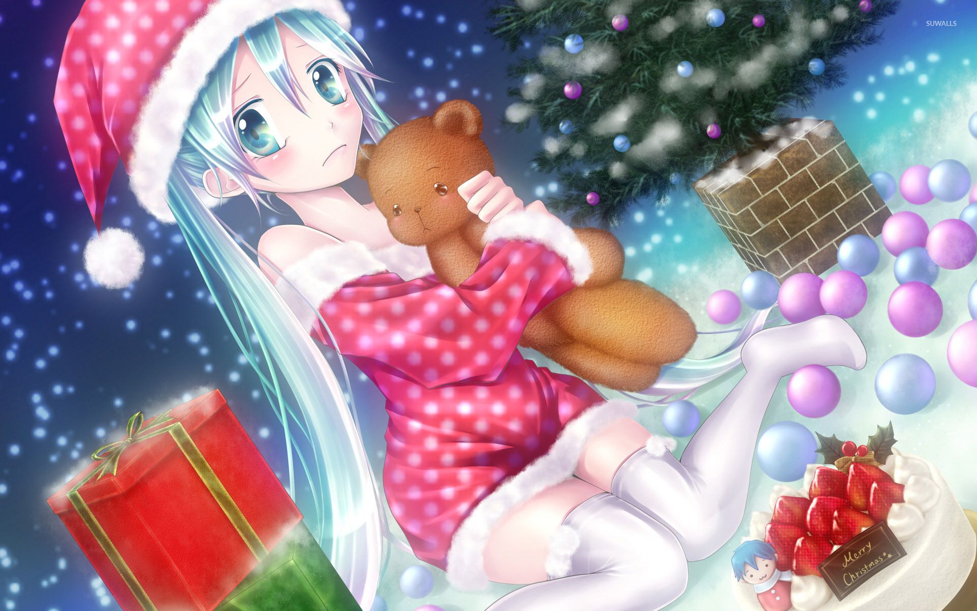 Vocaloid Christmas with Hatsune Miku wallpaper wallpaper