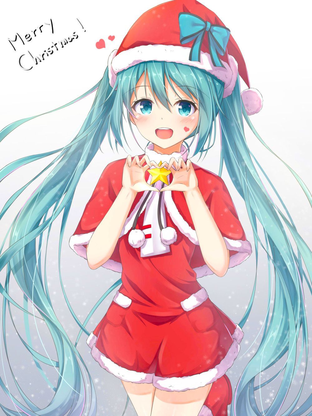 Christmas Miku Wallpapers Wallpaper Cave