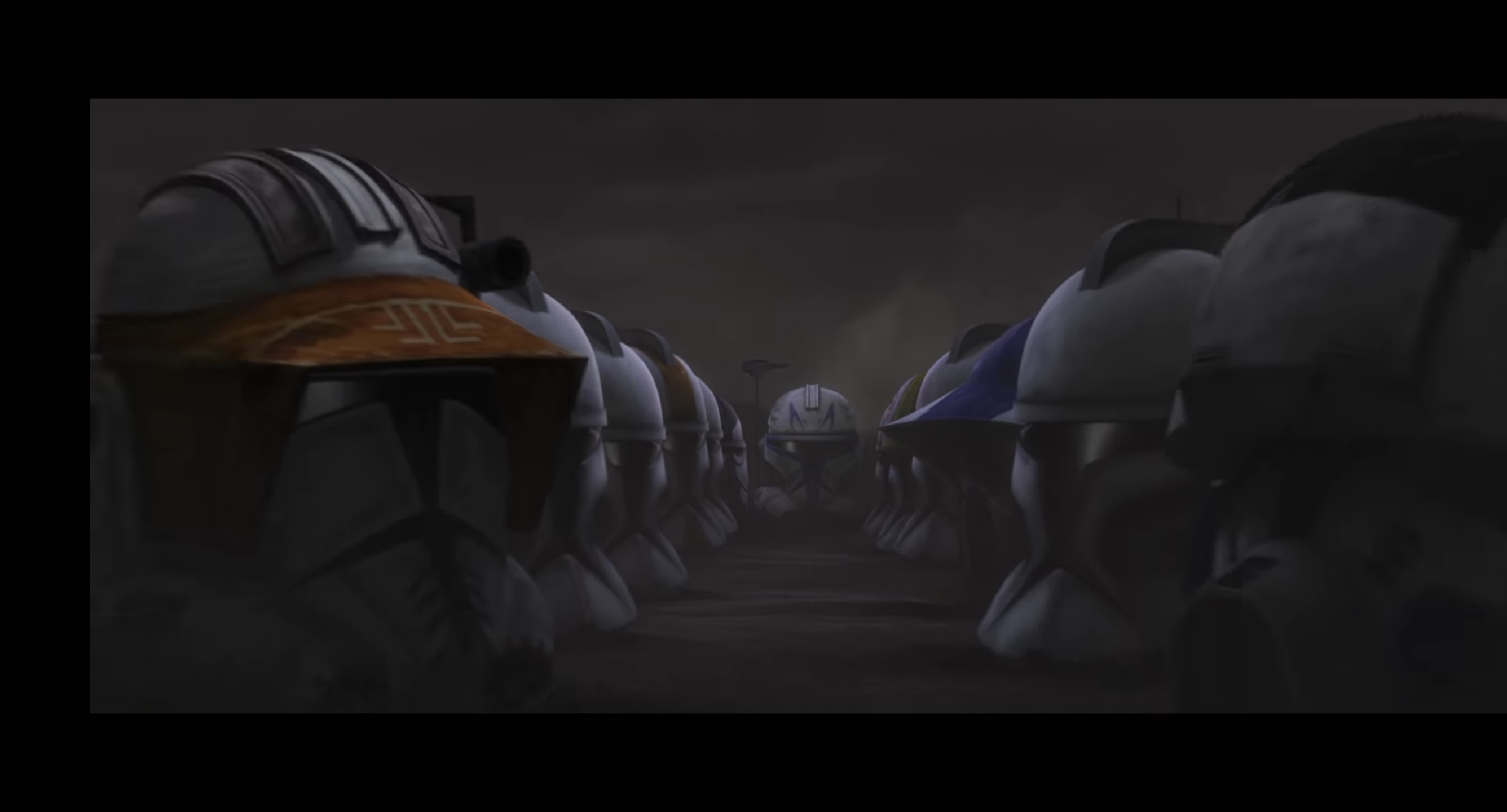 Can someone create a Wallpaper out of the Clone Wars Helmets (Rex, Cody, Fives, .) like in the new trailer?
