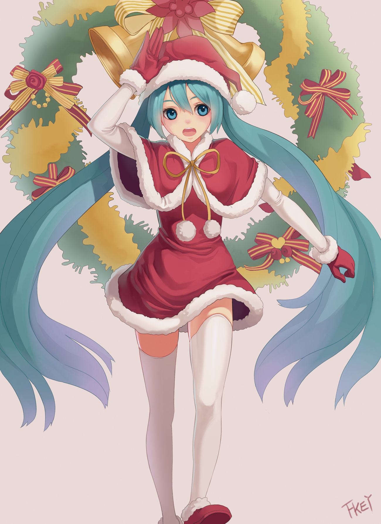 Christmas Miku Wallpapers Wallpaper Cave