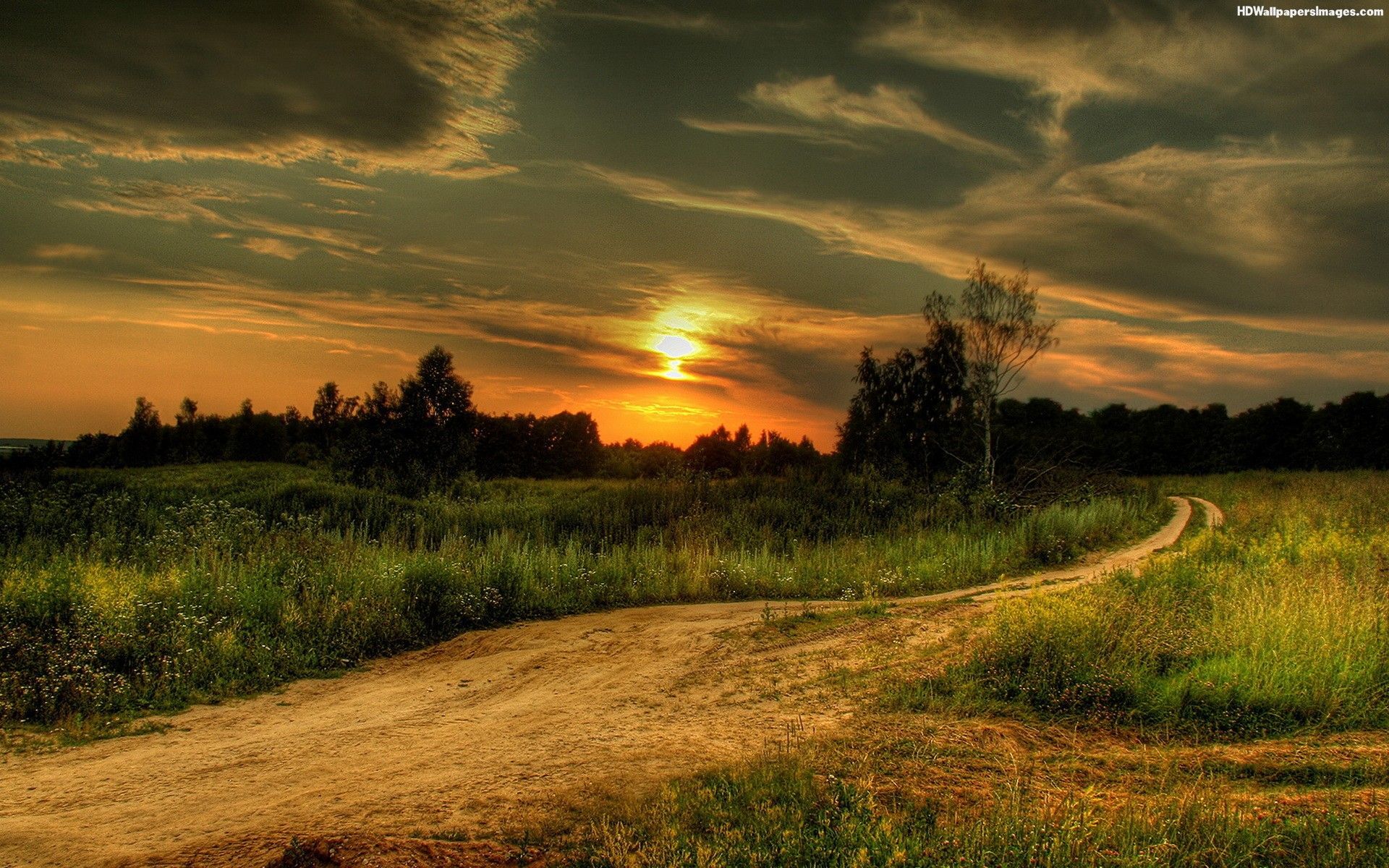 Country Dirt Road At Night Wallpaper (1920×1200). Beautiful Scenery Wallpaper, Sunset Nature, Scenery Picture