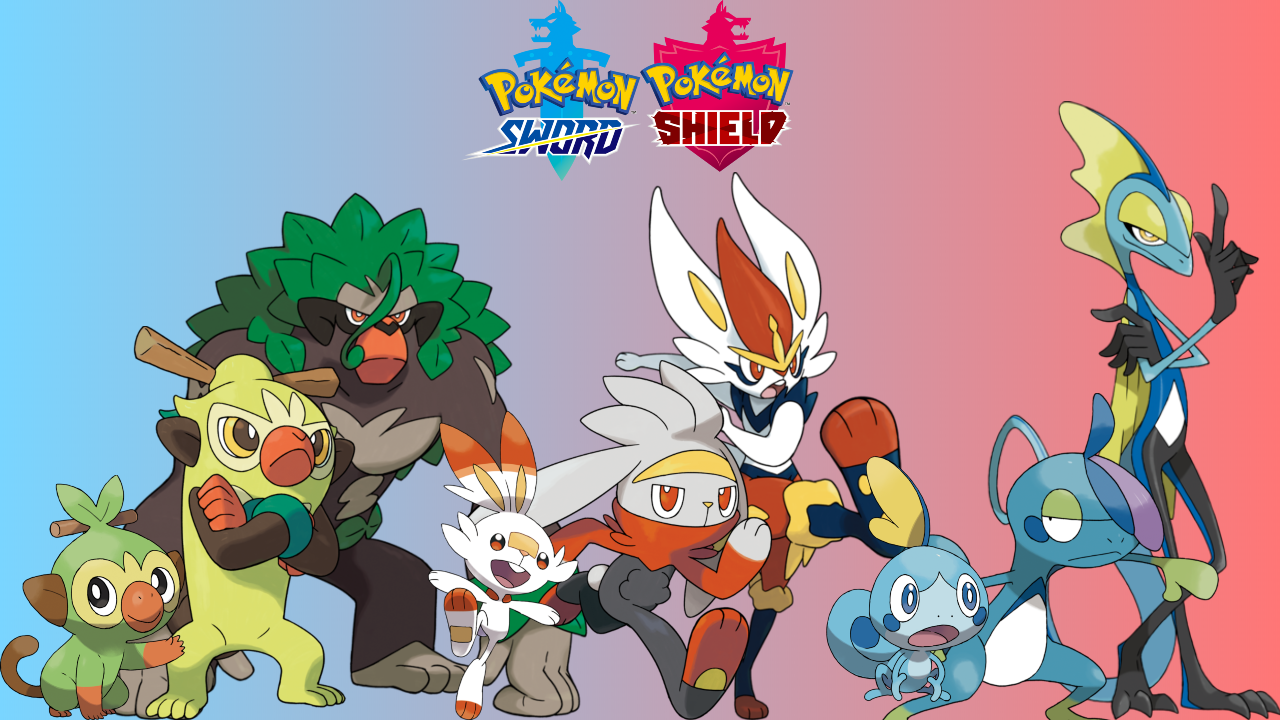 Pokemon sword and shield iniciais