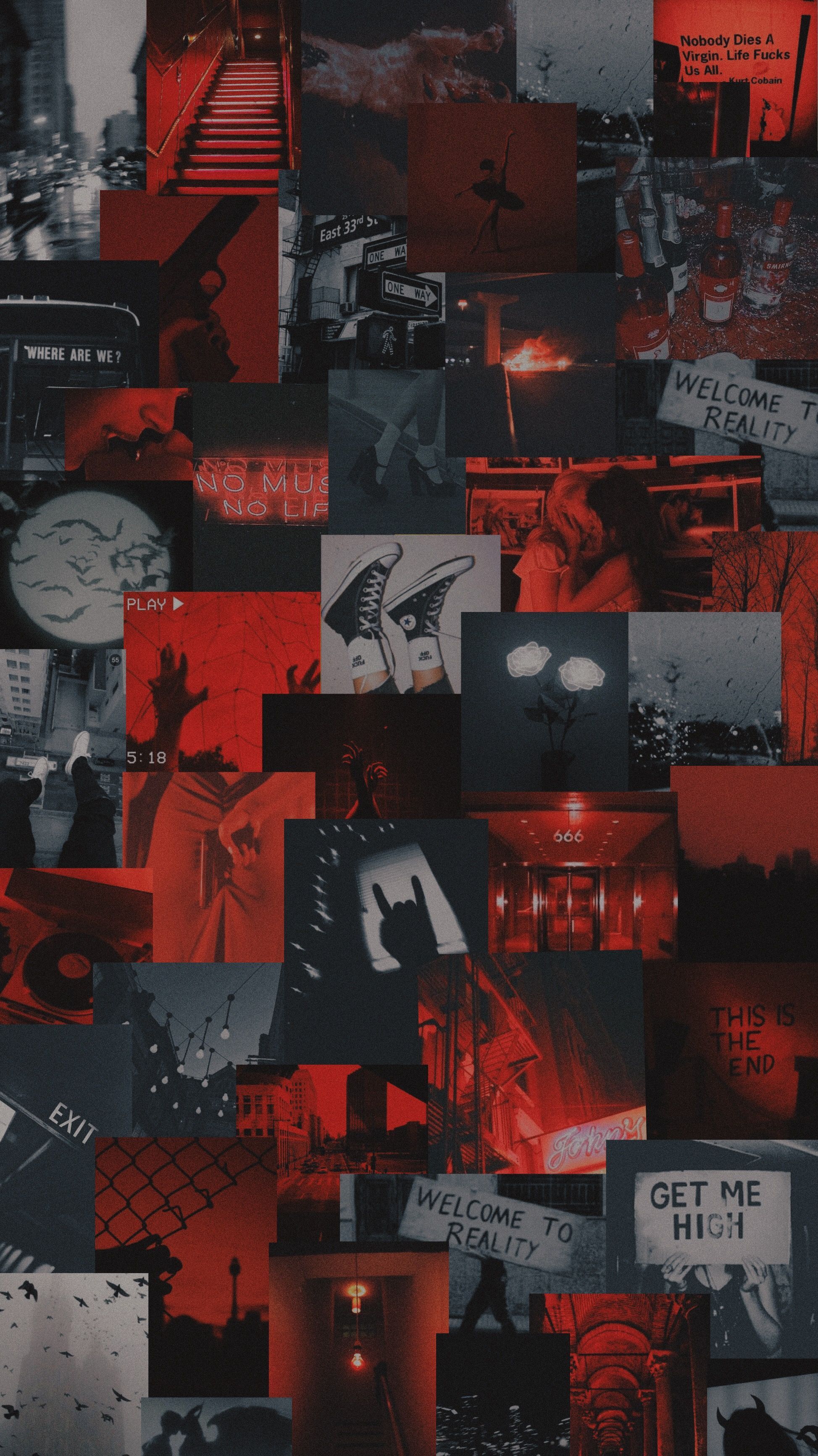 stream sadderdaze by the neighborhood. Red and black wallpaper, Red aesthetic grunge, Red and white wallpaper