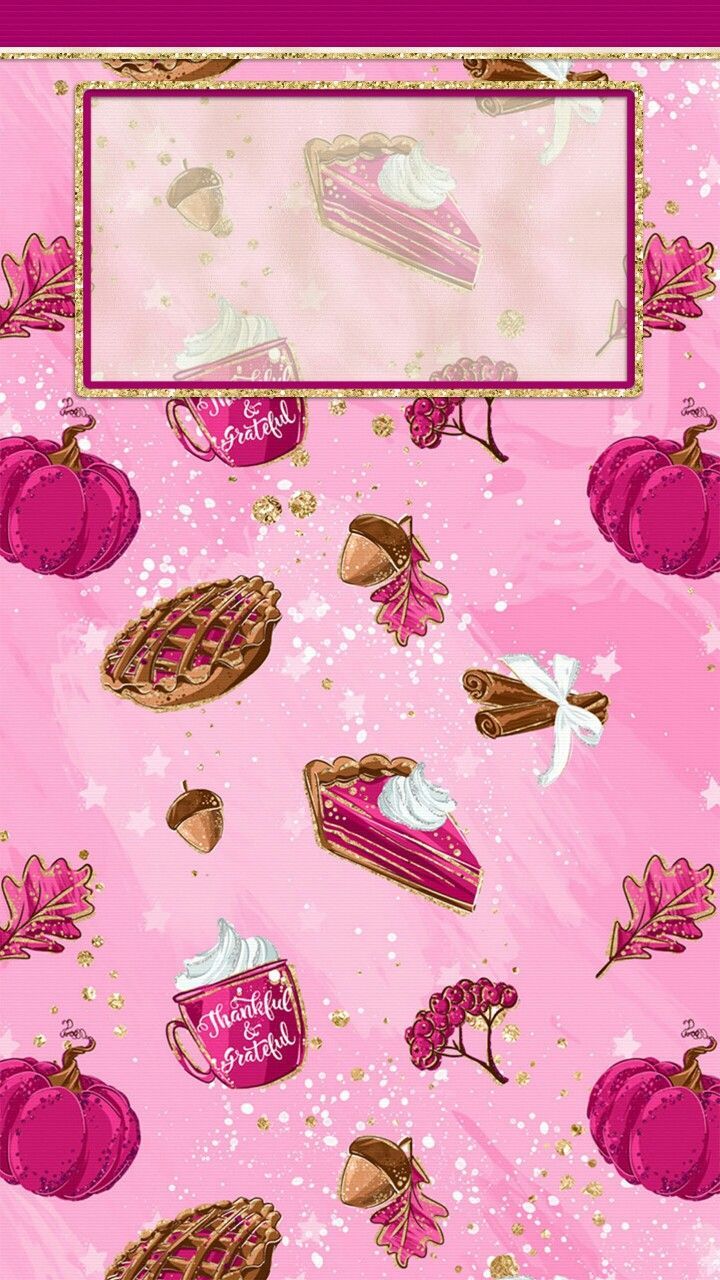 Pink thanksgiving iPhone lock screen wallpaper. Pumpkin wallpaper, Thanksgiving wallpaper, Fall wallpaper
