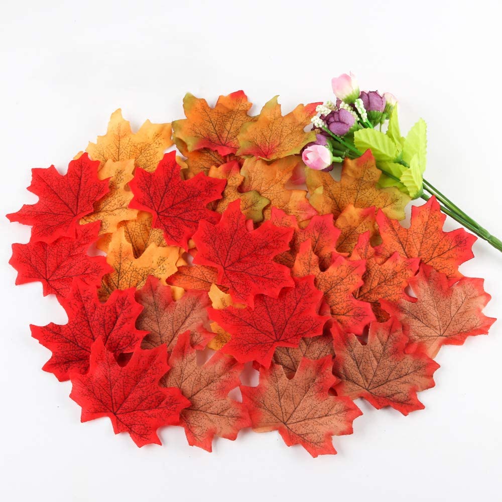Artificial Maple Leaves, Autumn Fall Leaves Bulk Assorted Multicolor Mixed Garland Decorations for Weddings, Events and Decorating (500pcs): Amazon.ca: Home & Kitchen