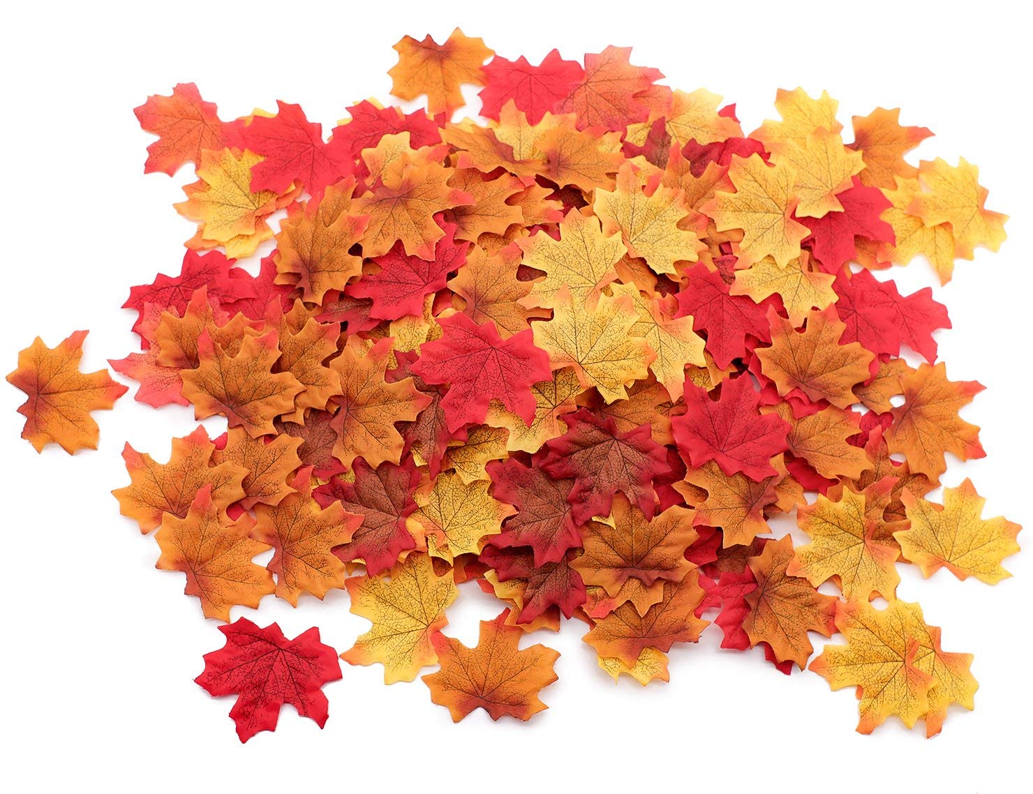 Buy Artificial Maple Leaves 5 Assorted Mixed Fake Fall Maple Leaf Lifelike Looking Silk Autumn Fall Leaf Garland for Thanksgiving Fall Themed Weeding Party Festival Table Decorations Online at Low Prices in