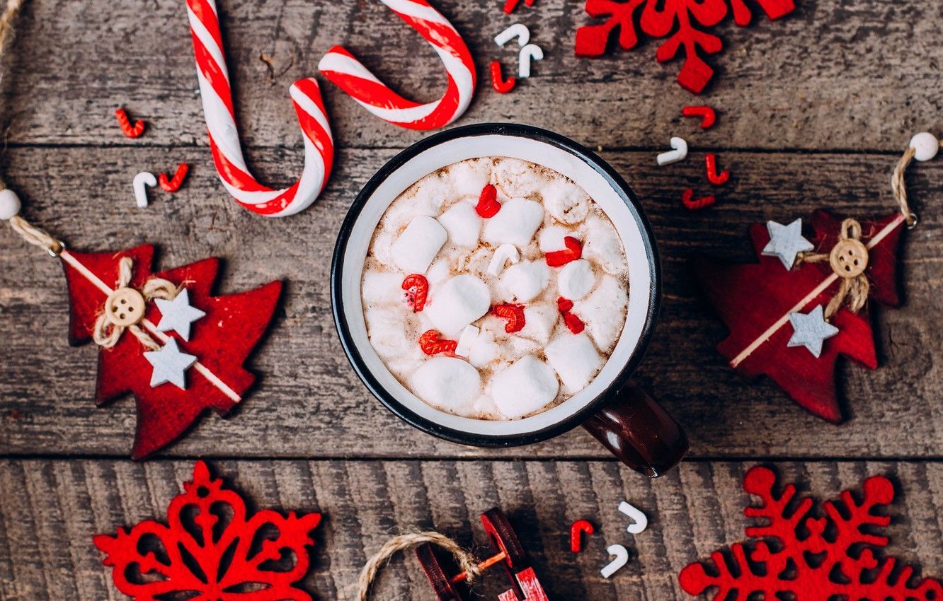 Christmas Hot Cocoa Wallpaper