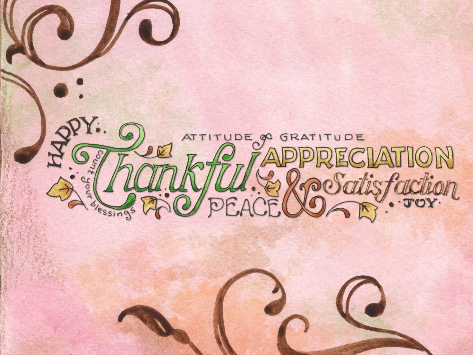 thanksgiving wallpaper pink Desktop Wallpaperk HD