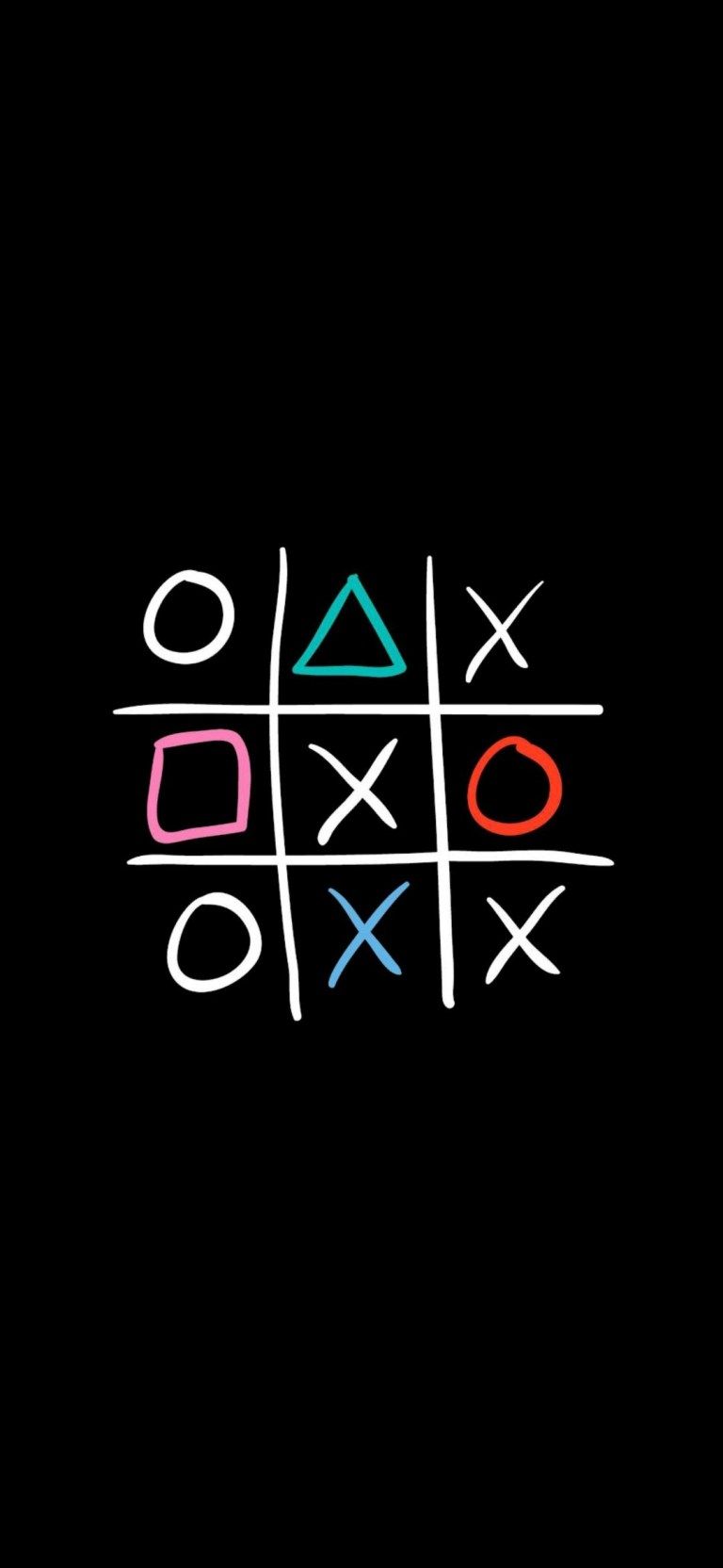 Tic Tac Toe Dark Black HD Android Wallpaper Download ⋆ Traxzee
