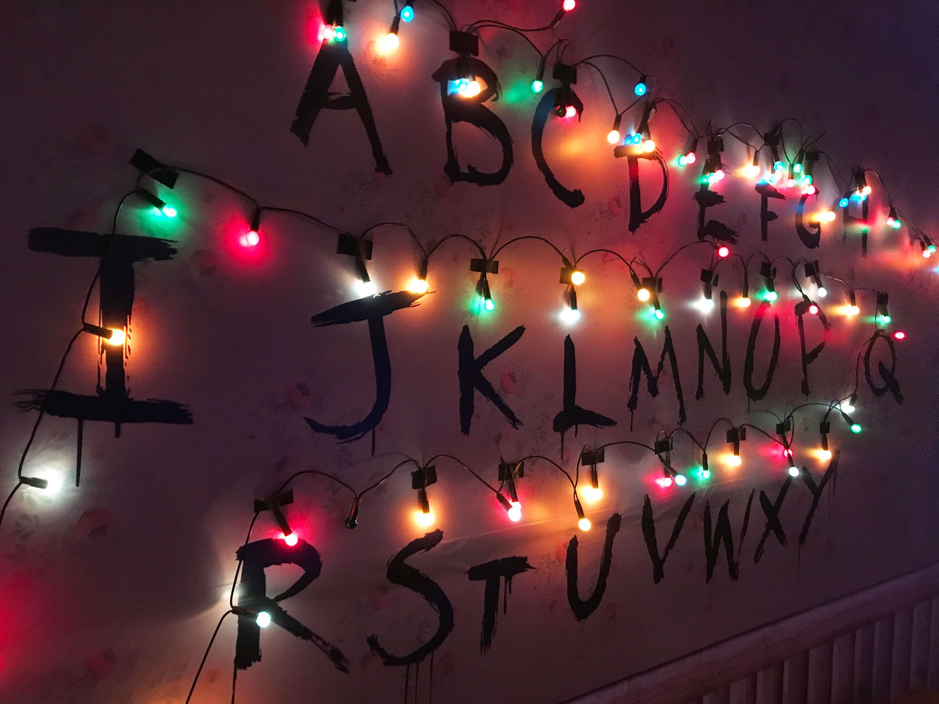 Stranger Things Christmas Lights Wallpaper