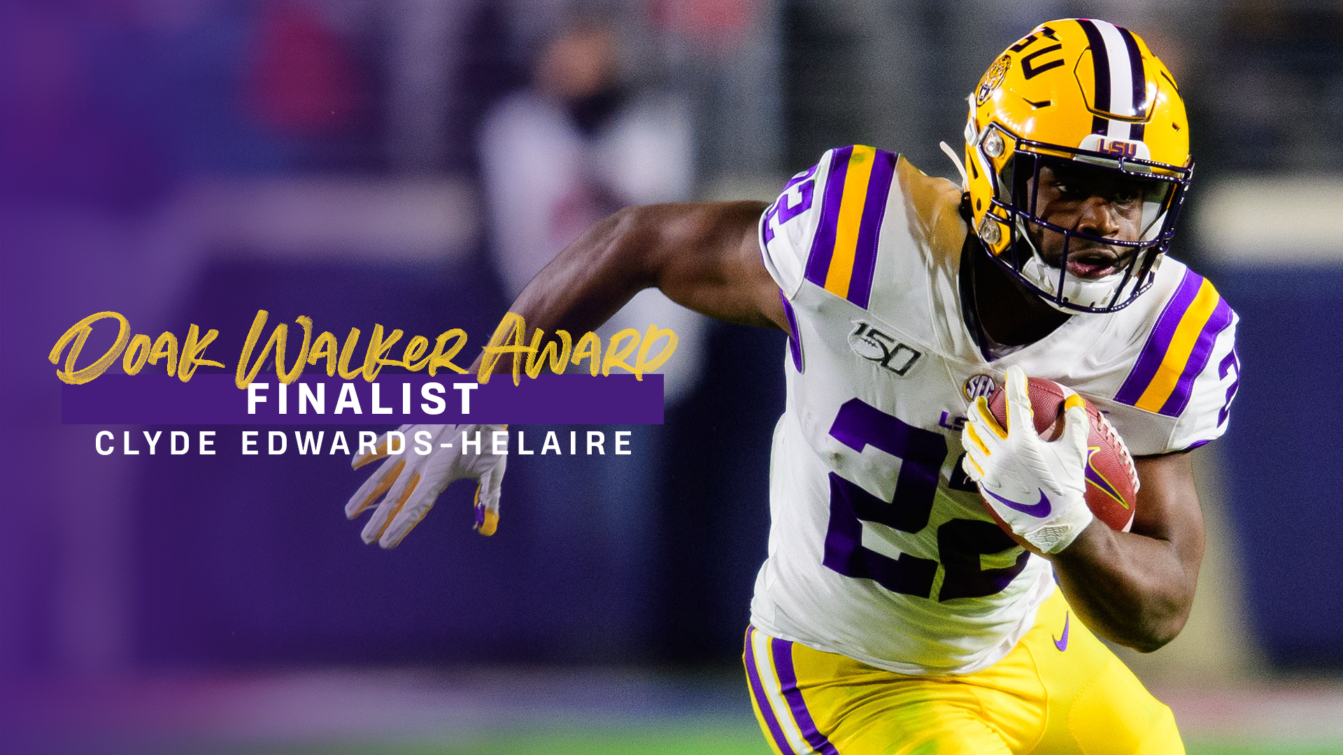 Edwards Helaire Named Semifinalist For Doak Walker