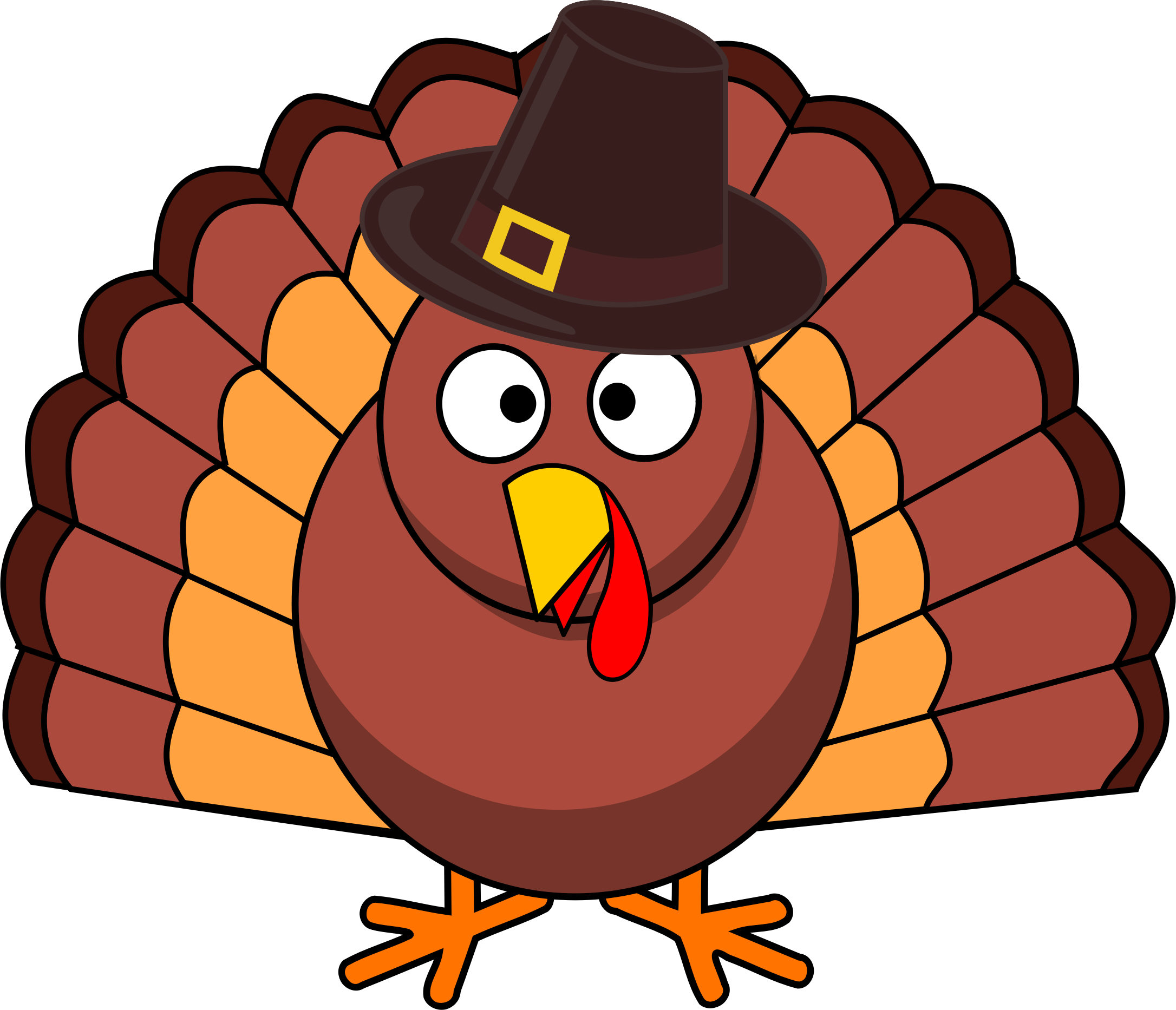 Funny Thanksgiving Turkey Cartoon Picture, Clipart Image