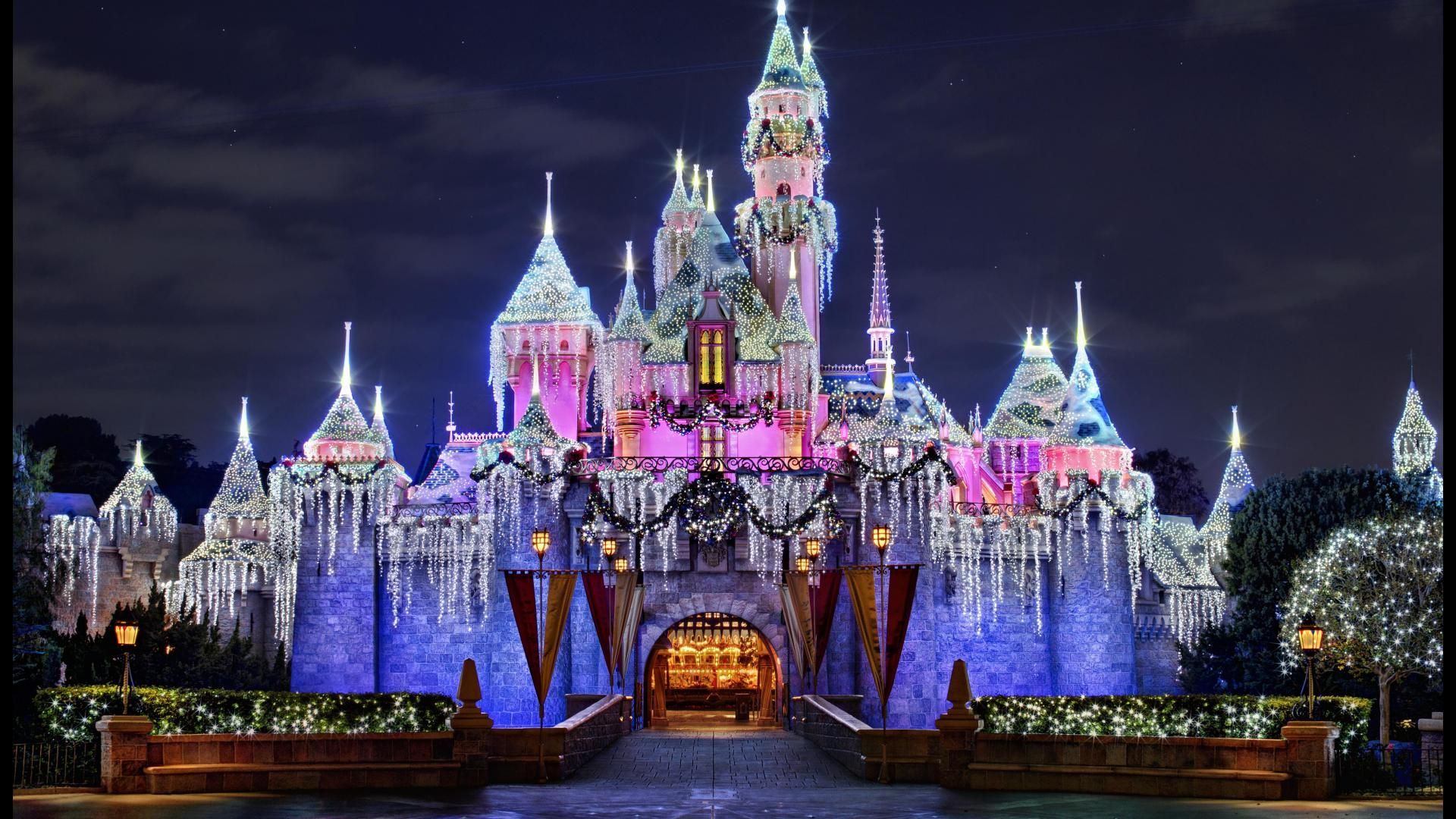 Disnyland. Disneyland christmas, Sleeping beauty castle disneyland, Castle backdrop
