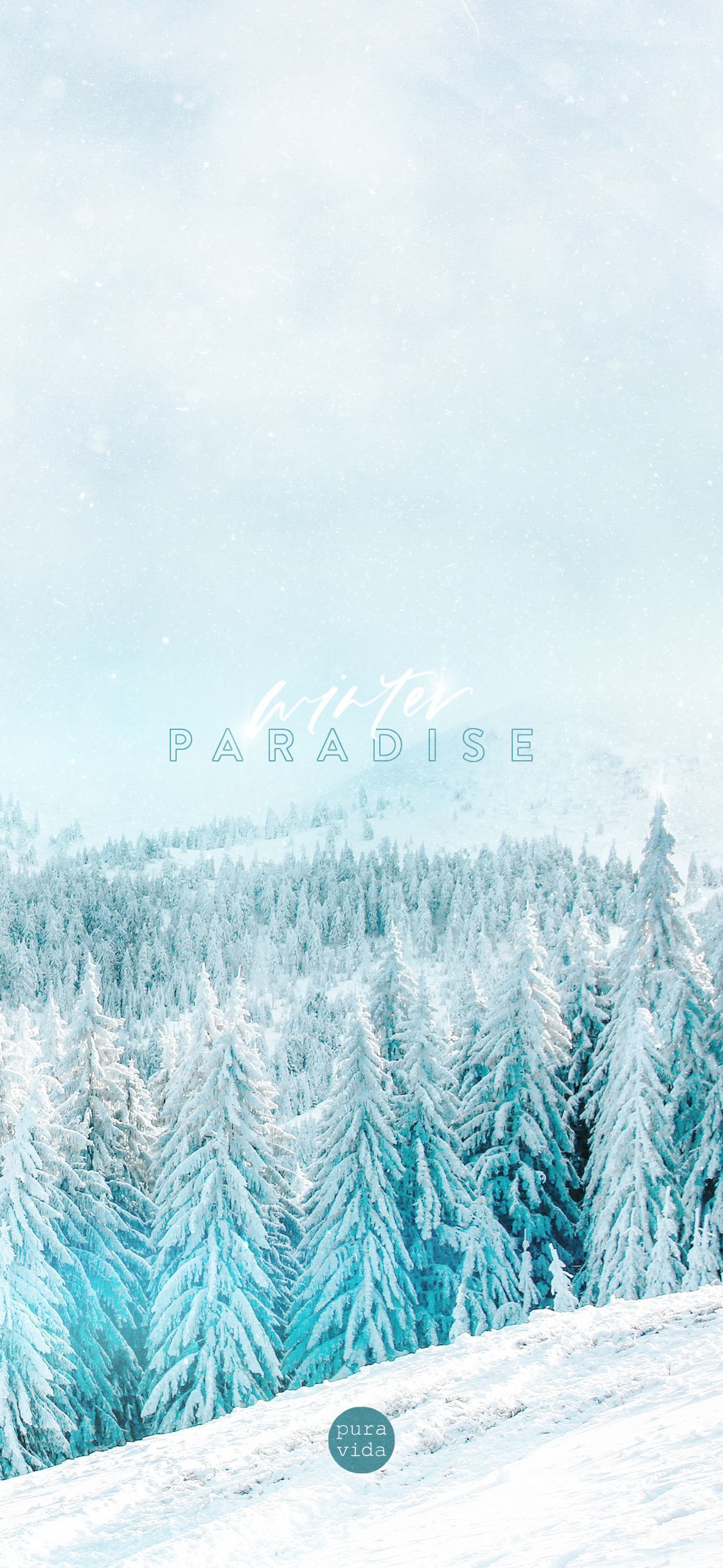Winter paradise ❄️ #puravidabracelets #digi #downloads #background. iPhone wallpaper winter, Winter wallpaper, Wallpaper