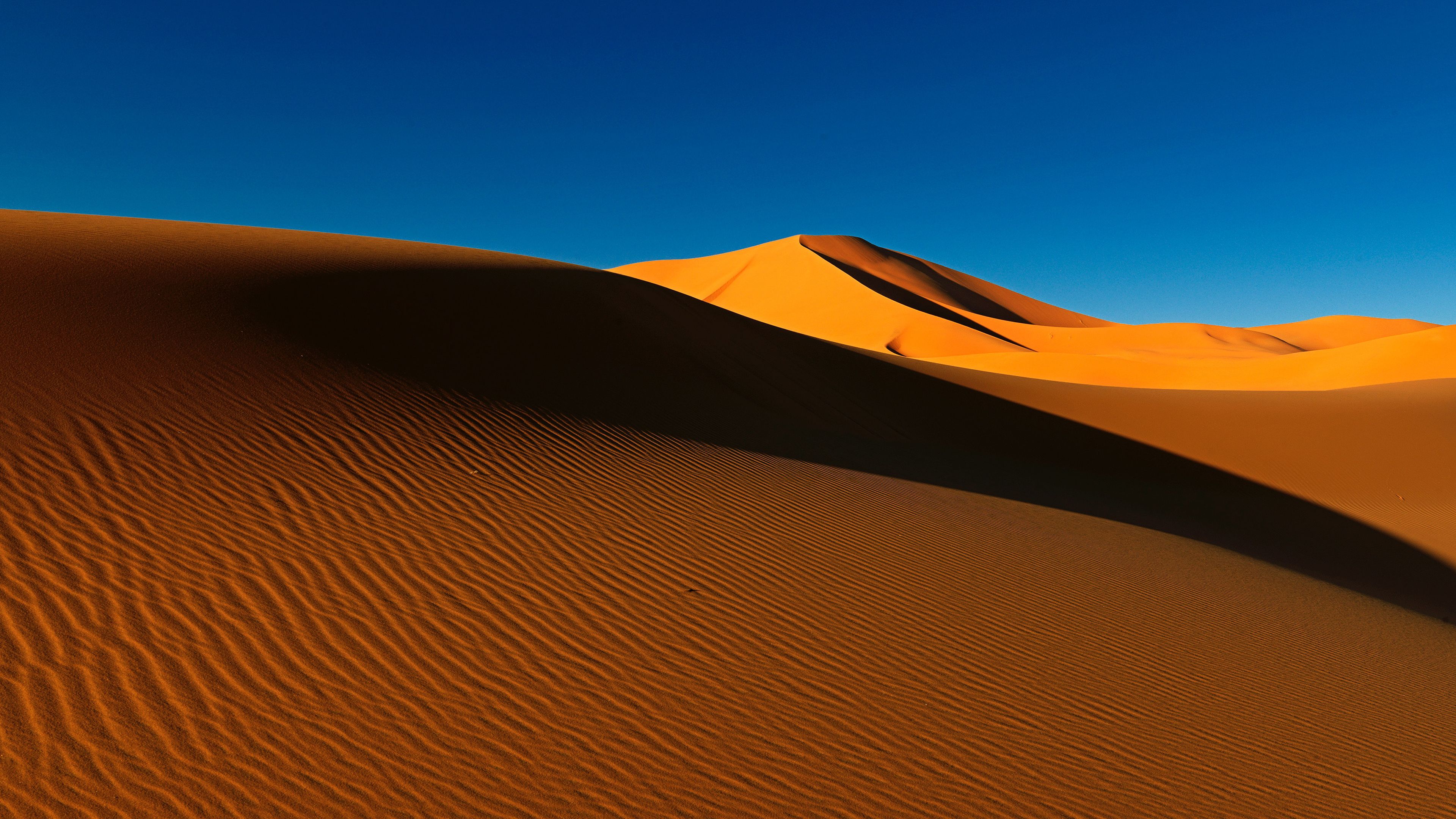 Sand dunes in Desert 4K Wallpaper