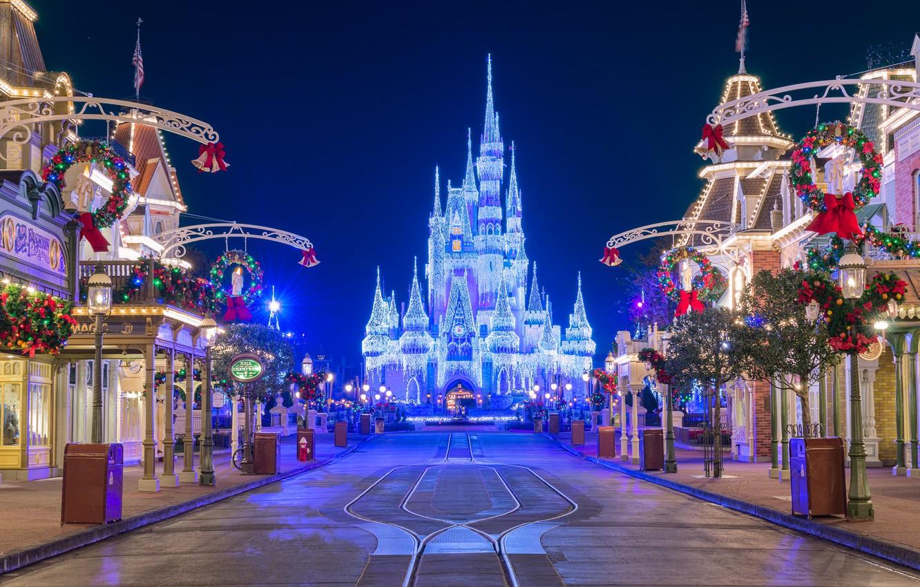Christmas Wallpaper Disney Castle