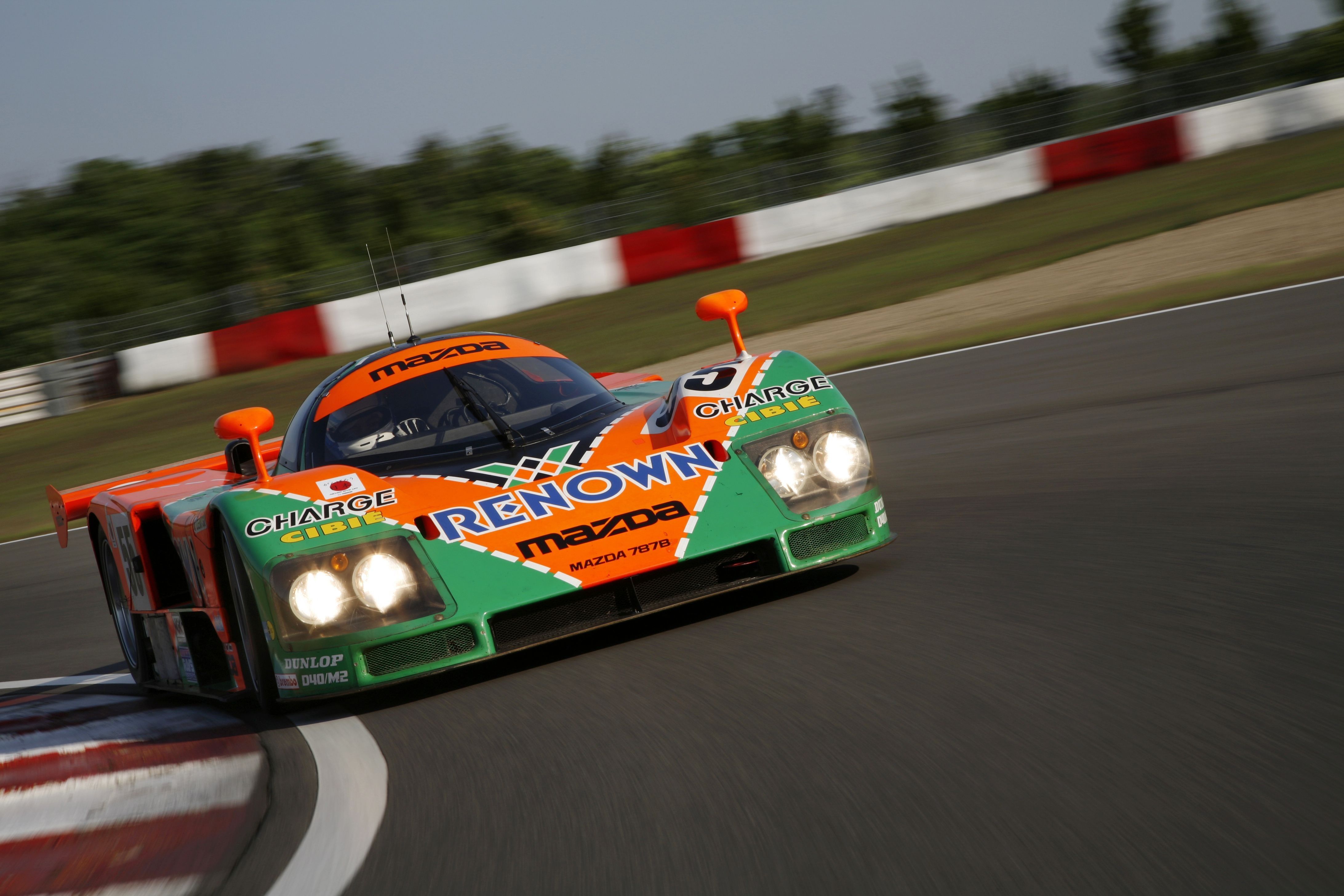 Mazda, Le Mans, rotary, race cars, Rotary engine, Mazda 787B :: Wallpapers.