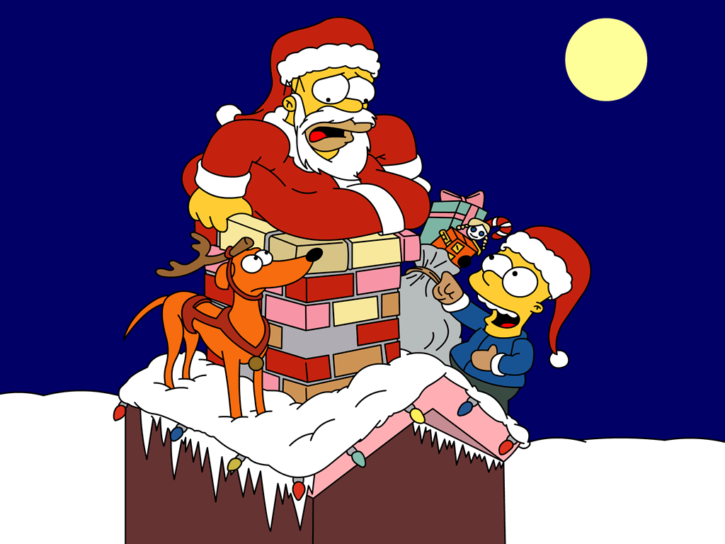 The Simpsons Wallpaper: cristmas time!. Funny christmas wallpaper, Funny christmas picture, Funny christmas songs
