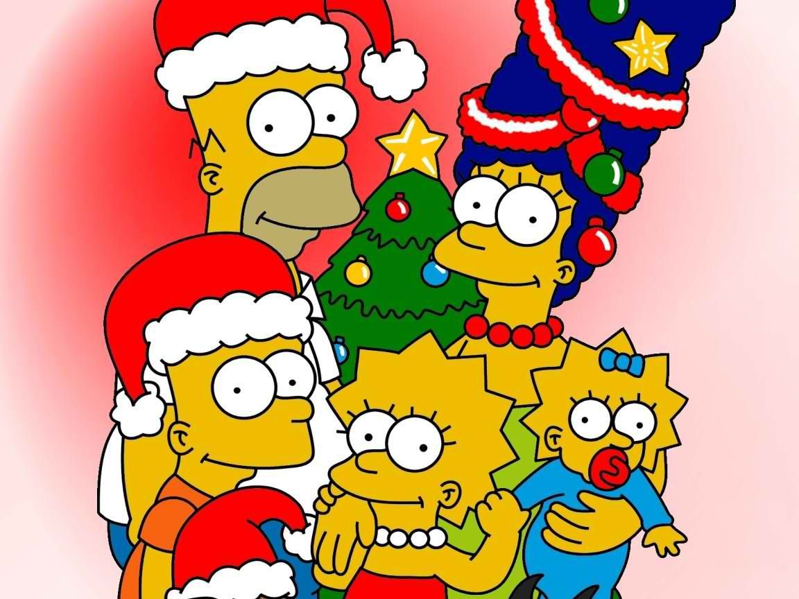 The Simpsons Wallpaper: christmas time! 