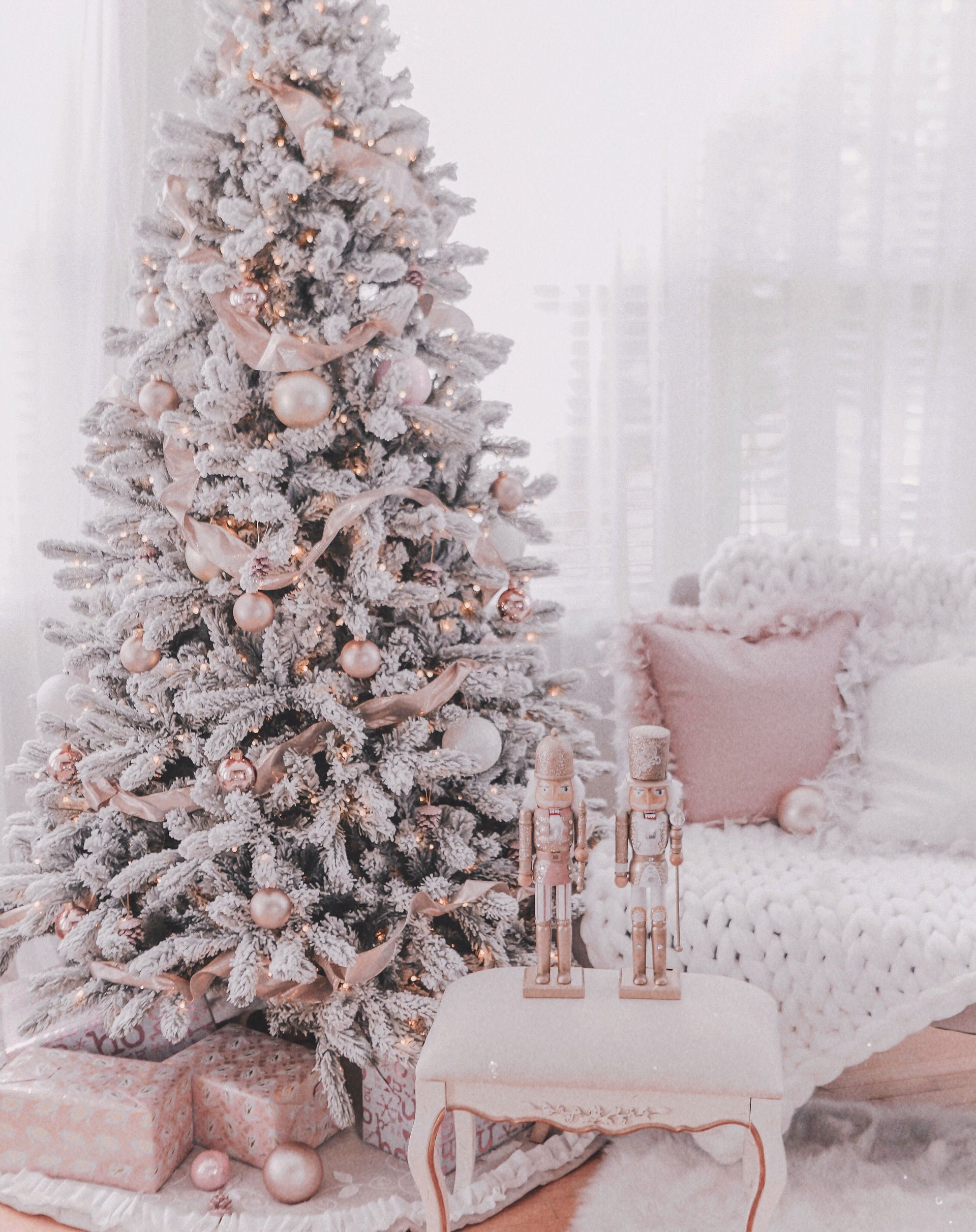Couture Rose Gold & Blush Christmas Tree Decoration Details'adore Lexie Couture