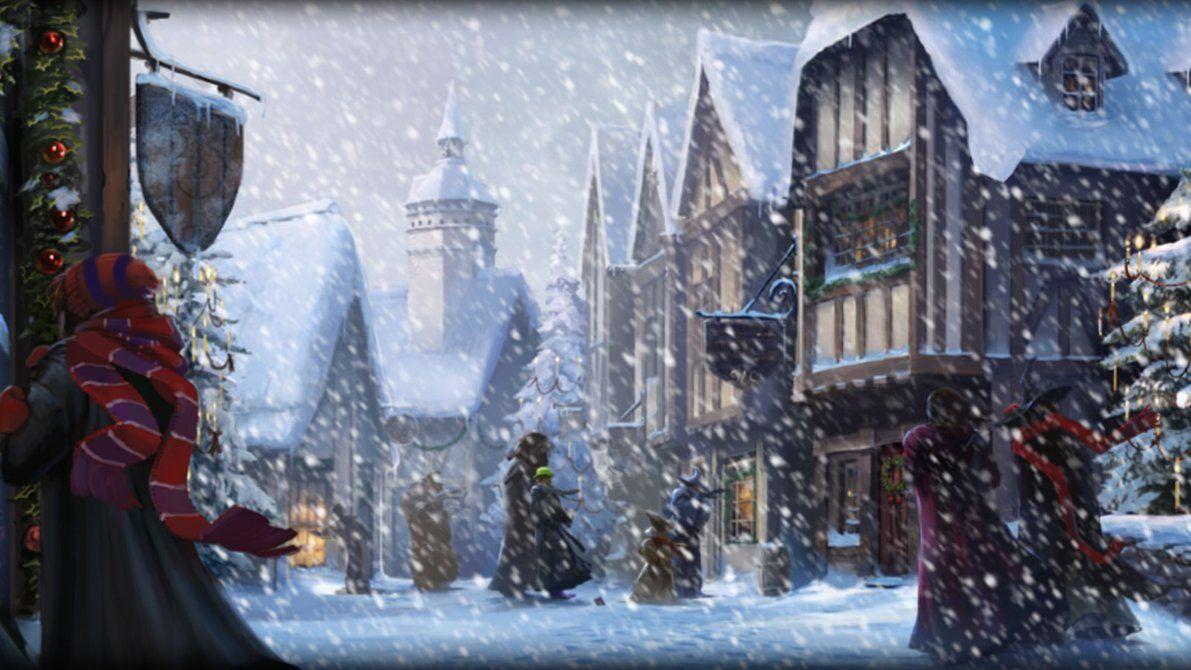 Aesthetic Christmas Desktop Harry Potter Christmas Wallpaper