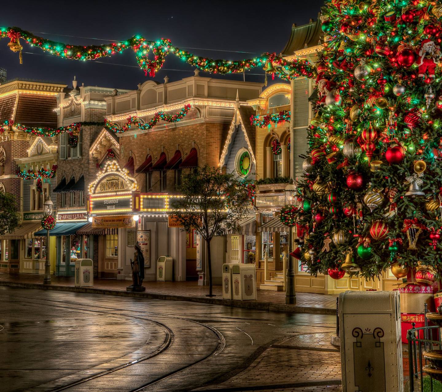 Christmas Lights City Wallpapers - Wallpaper Cave