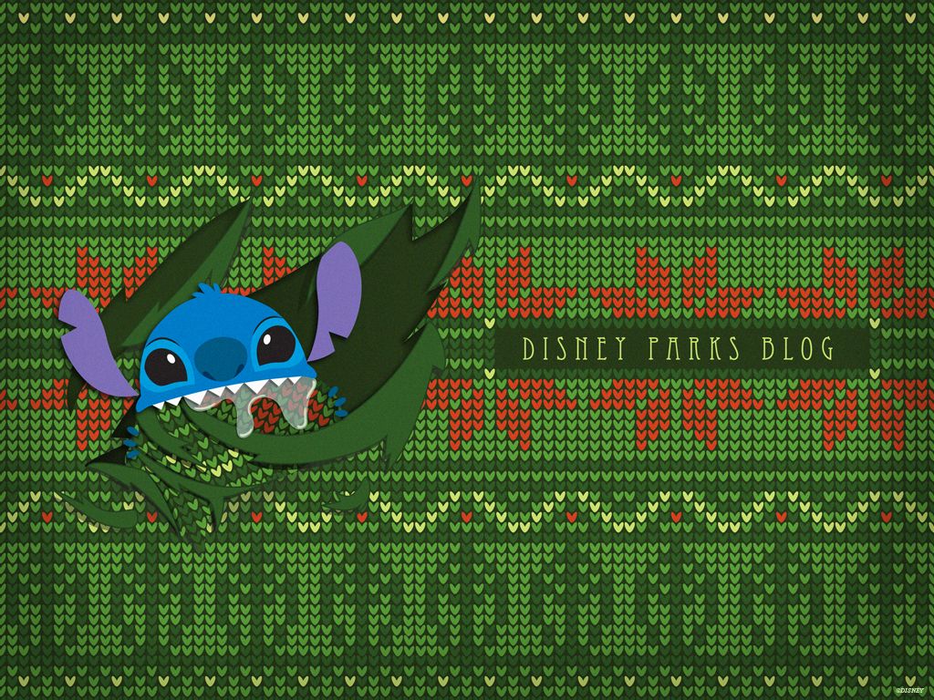 Ugly Christmas Sweater Wallpapers featuring Stitch - Desktop.