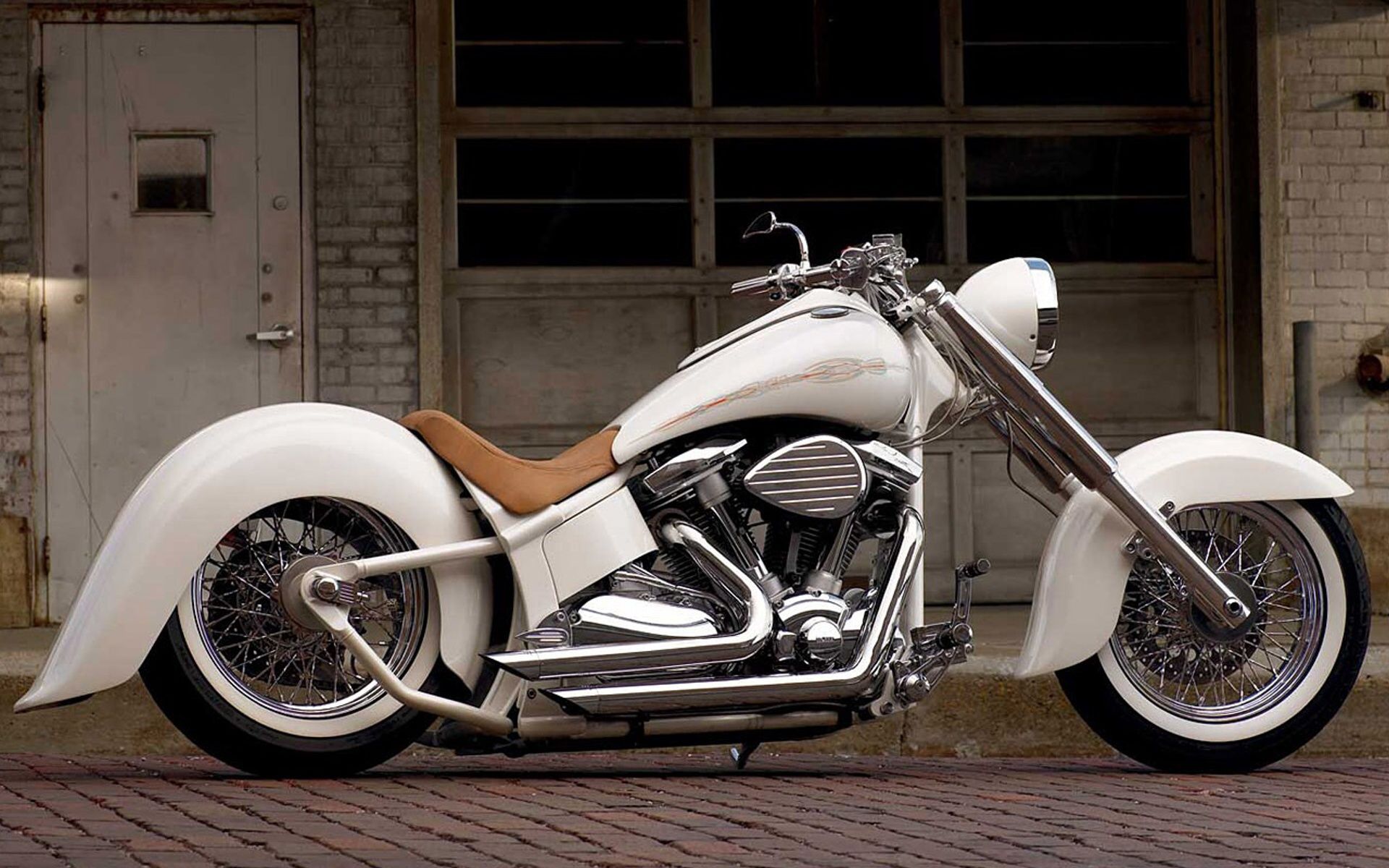 Retro motorcycle design wallpaper and image, picture, photo