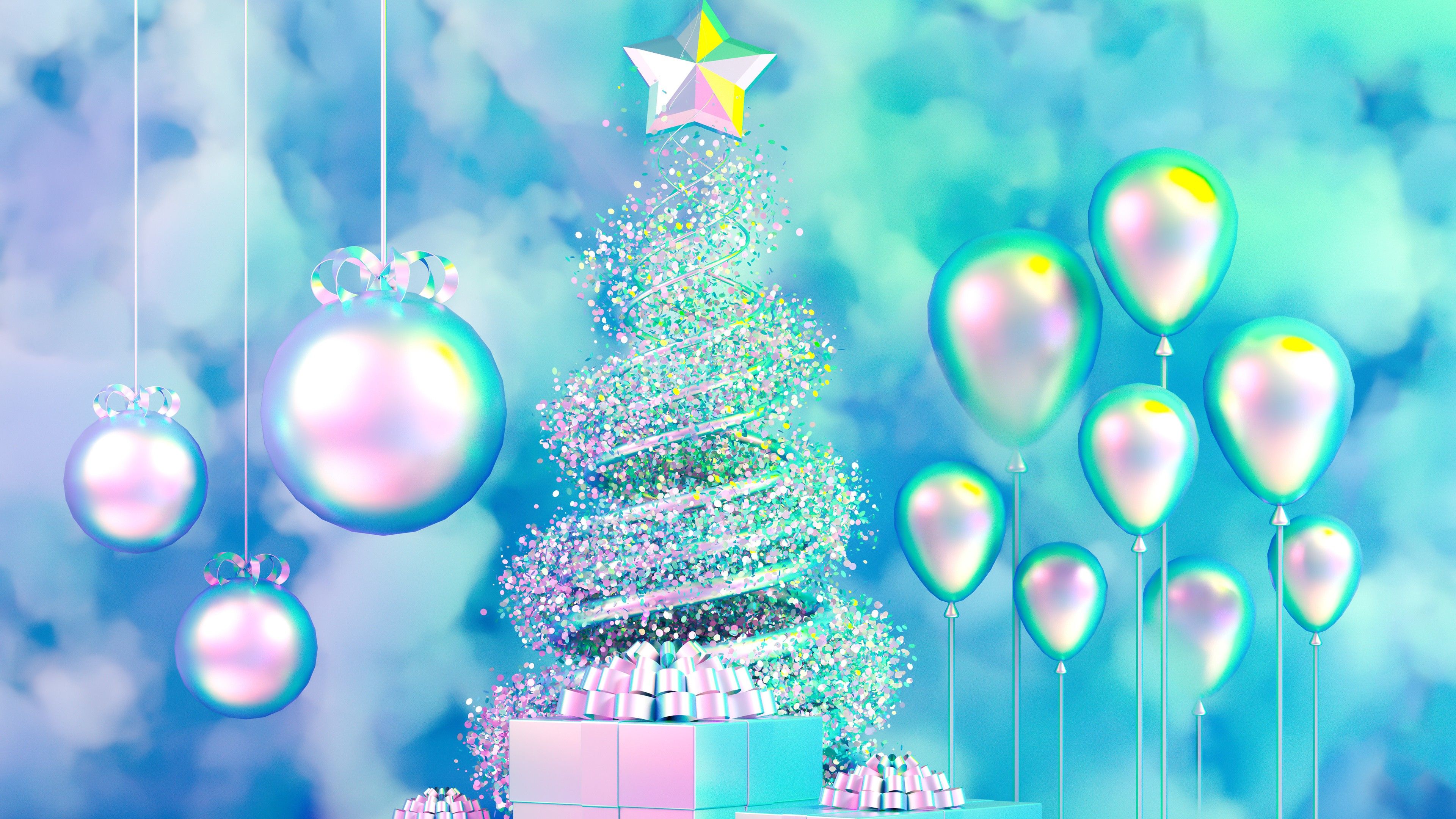 Christmas Tree Desktop Wallpapers 4k Backgrounds