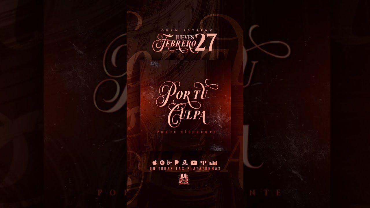 Por tu culpa by Porte diferente (Audio oficial)