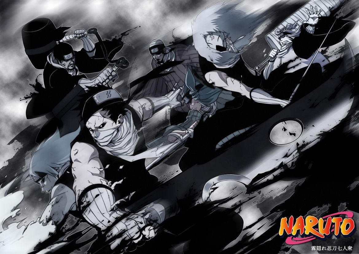 another cool pic of the seven ninja swordsmen of the mist. Naruto art, Anime naruto, Anime