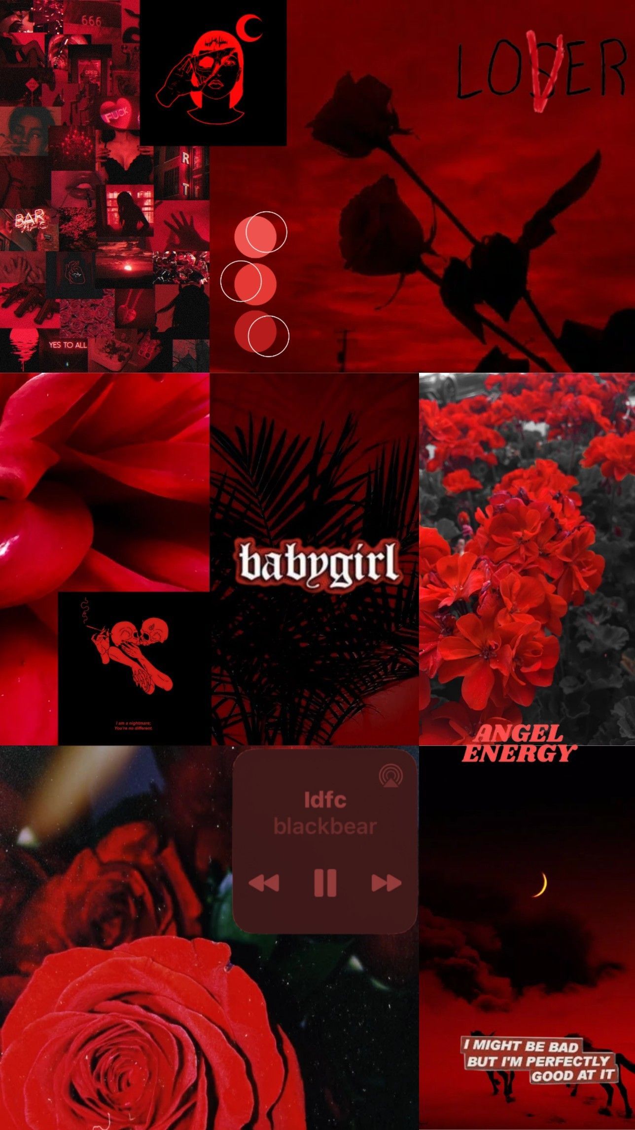 Red and black aesthetic wallpaper .dk