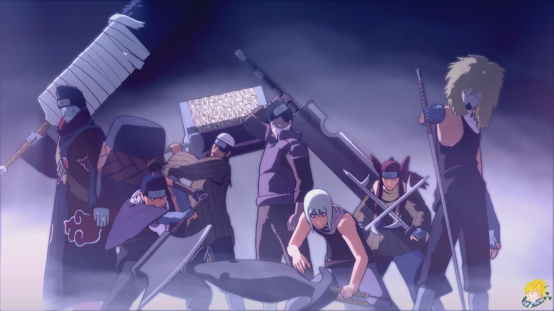 The seven ninja swordsmen of the mist