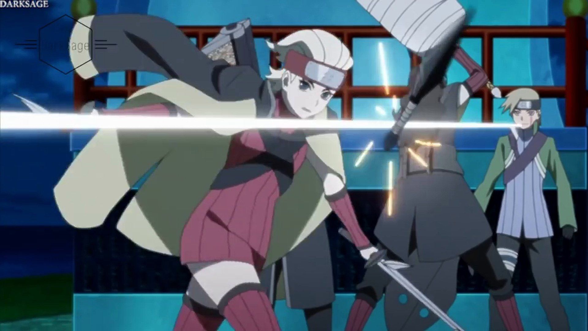 Boruto Sarada and Mizukage vs New Seven Ninja Swordsmen is Facing Death