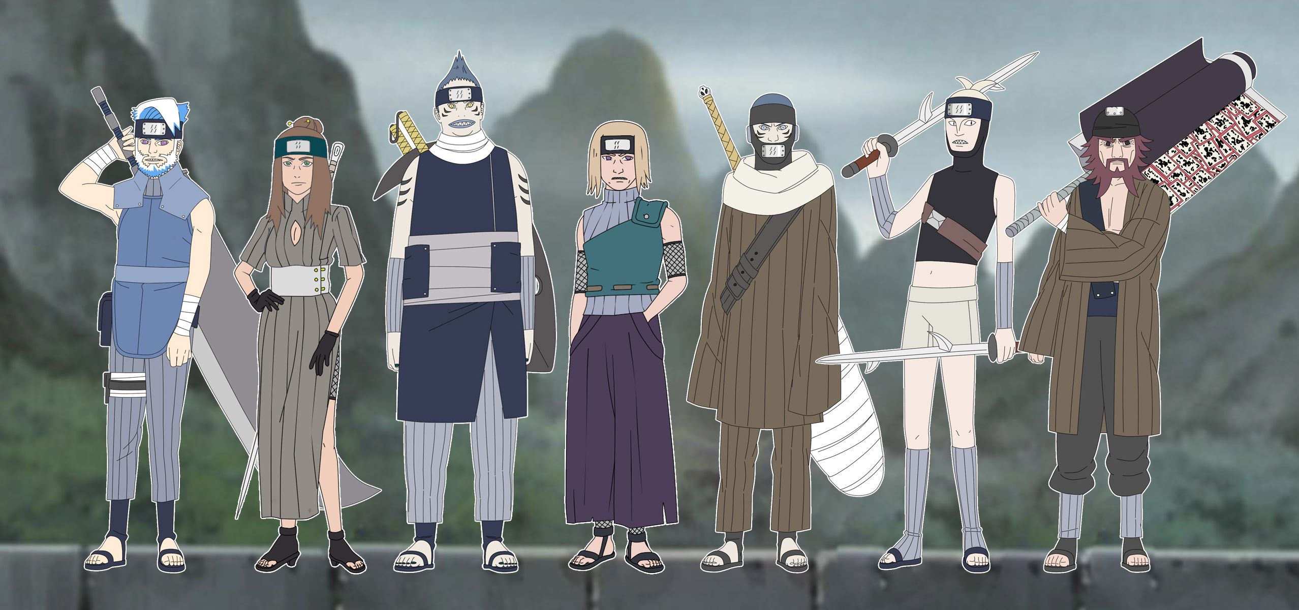 Seven Ninja Swordsmen of the Mist